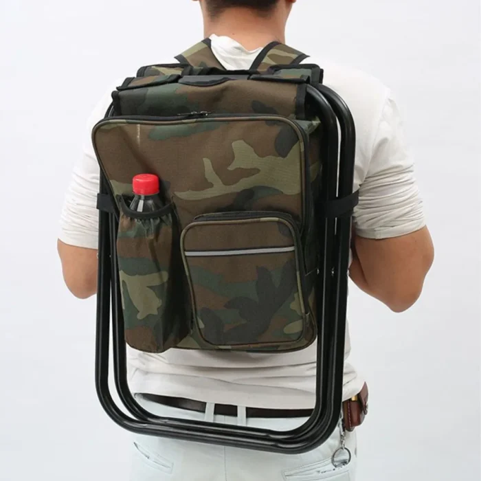 Cadeira Mochila Banqueta Bolsa Semi Térmica Portátil para Camping e Pesca - Imagem 4