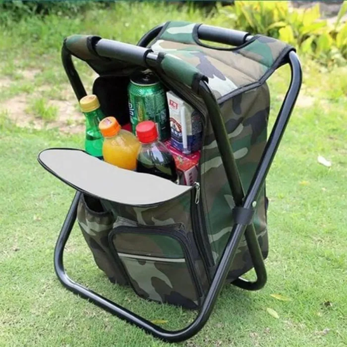 Cadeira Mochila Banqueta Bolsa Semi Térmica Portátil para Camping e Pesca - Imagem 11