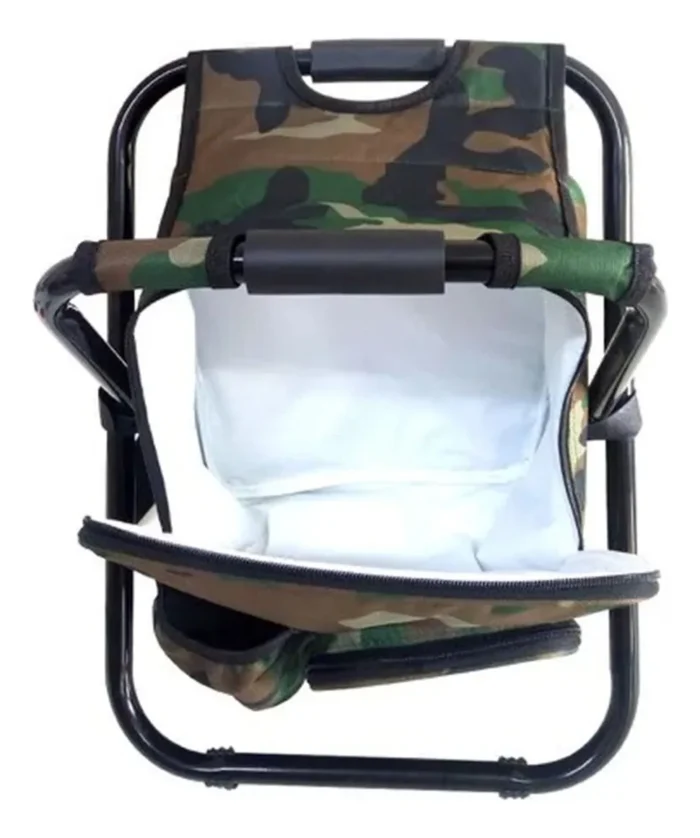 Cadeira Mochila Banqueta Bolsa Semi Térmica Portátil para Camping e Pesca - Imagem 9