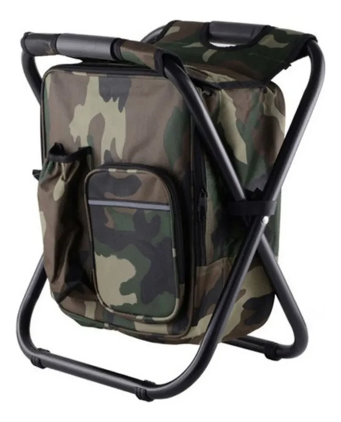 Cadeira Mochila Banqueta Bolsa Semi Térmica Portátil para Camping e Pesca - Imagem 8