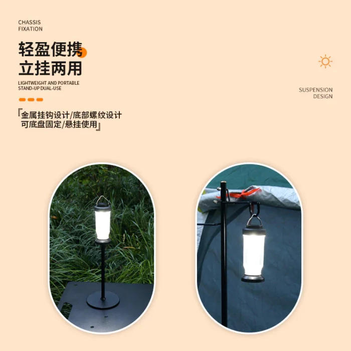 Luz Camping Portátil LED – Iluminação Compacta, Resistente e Eficiente para Suas Aventuras - Imagem 4
