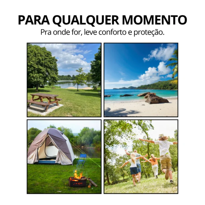 Manta Impermeável para Camping 135x135cm – Conforto e Proteção para Até 6 Pessoas - Imagem 5