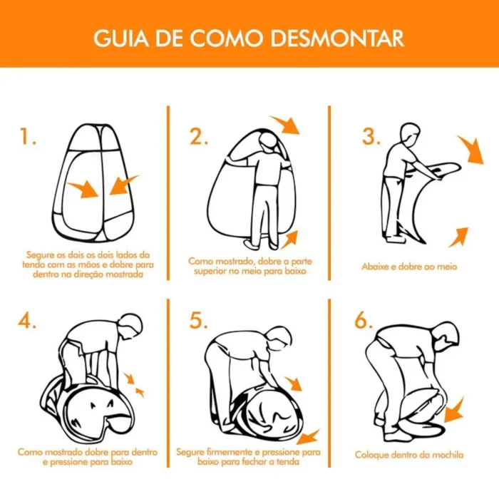 Tenda Privativa Pop Up Camping – Montagem Rápida, Privacidade Total e Proteção Impermeável - Imagem 7