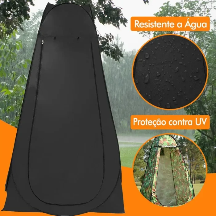 Tenda Privativa Pop Up Camping – Montagem Rápida, Privacidade Total e Proteção Impermeável - Imagem 6